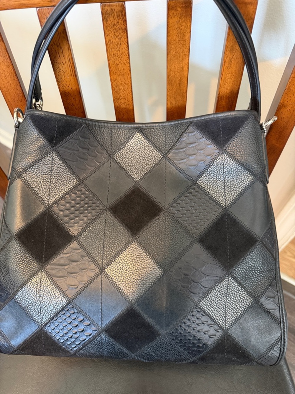 NWT Coach Metallic Patchwork Phoebe Purse - Picture 6 of 15